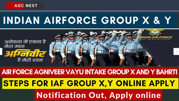 IAF Group X Y Vayu Intake 2023 Notification Out Apply online