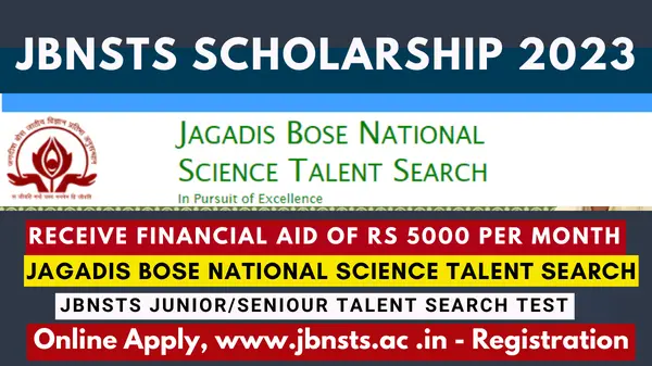 JBNSTS Scholarship 2023 www.jbnsts.ac.in