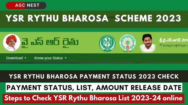 YSR Rythu Bharosa Payment Status 2023 Check
